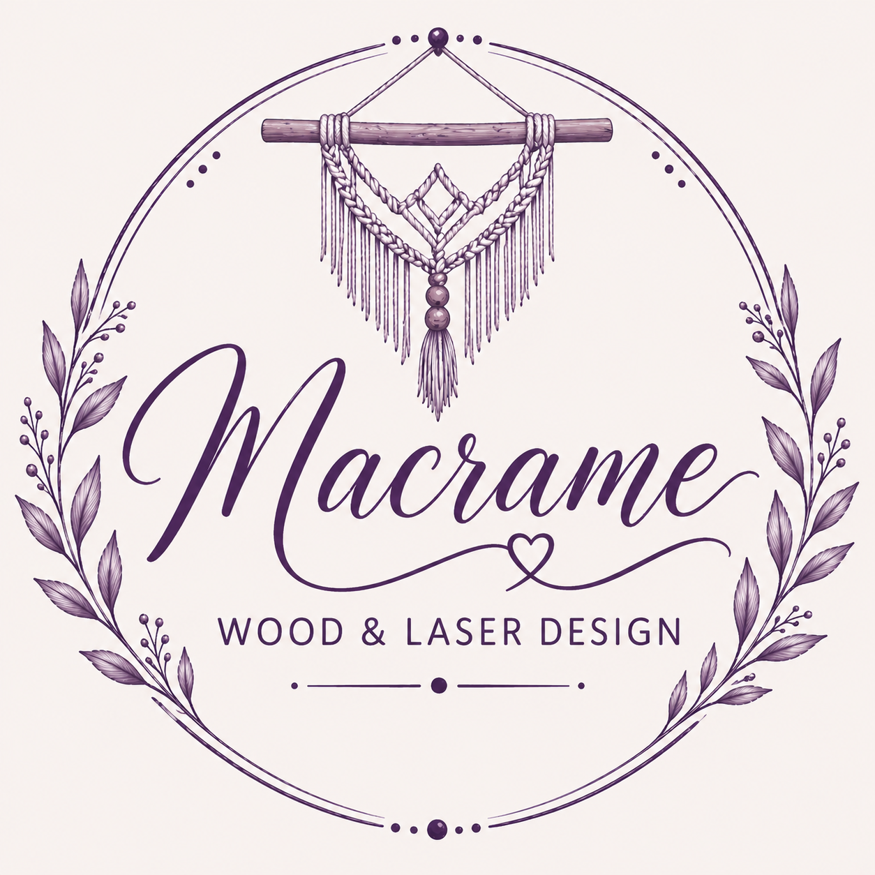 Macrame Wood & Laser Design