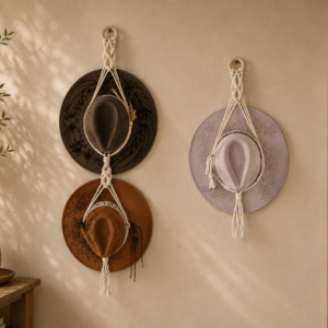 Macrame Hat Hangers